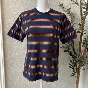 Vans Boys Classic Stripe Short Sleeve Single Pocket Tee Size Boys XL